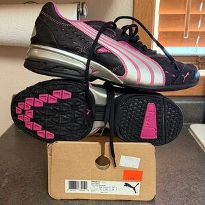 Puma Women's Black & Pink Athletic Trainers